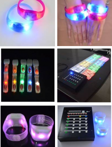 Controllable LED Bracelets