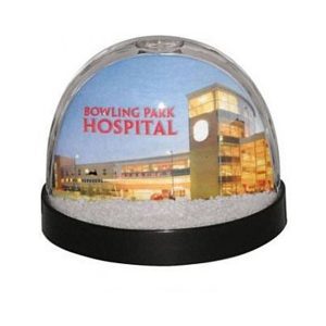 custom snow globes bowling park hospital