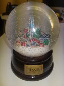 custom snow globes husson university